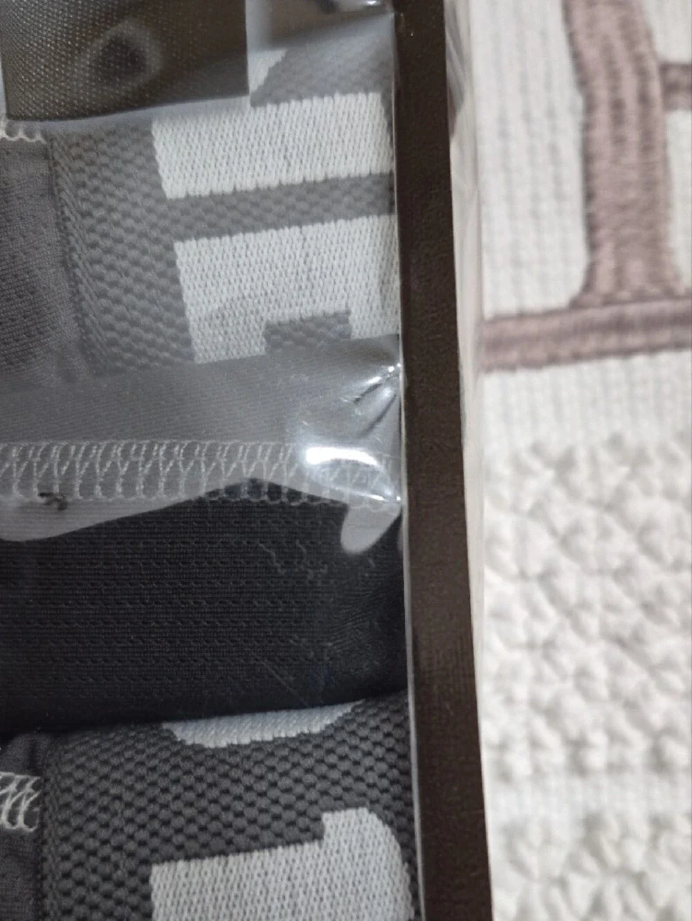 AND1 Black and Gray Mesh Performance Stretch Boxer Briefs Small 6